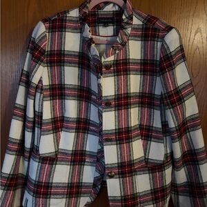 NWOT Talbots Holiday Plaid Blazer